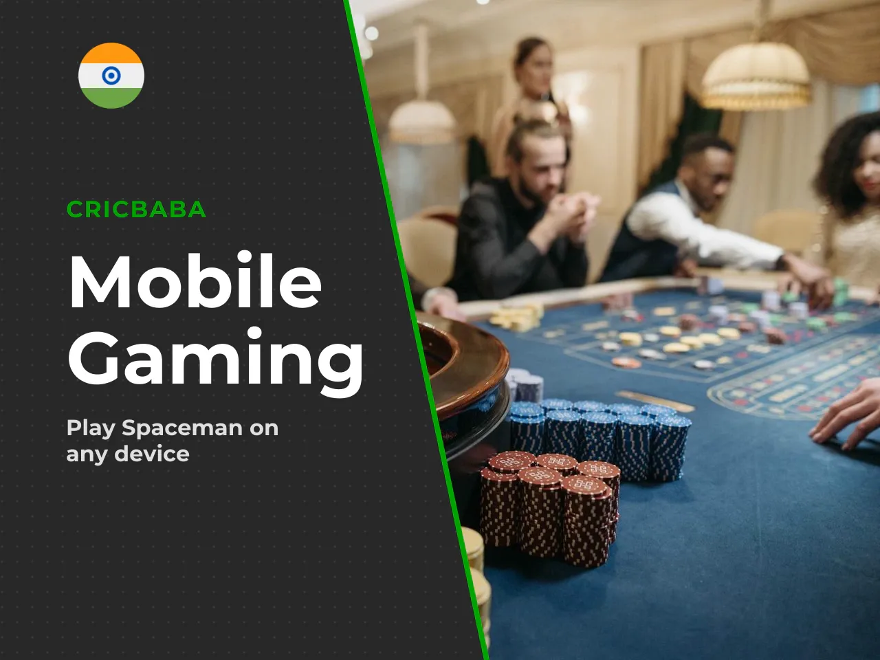 Spaceman mobile playing on smartphones and