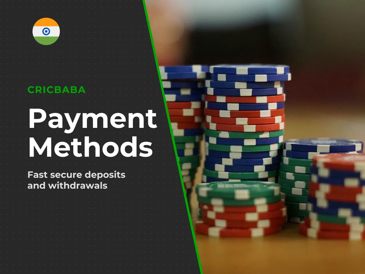 Payments, Deposits and Withdrawals on Cricbaba