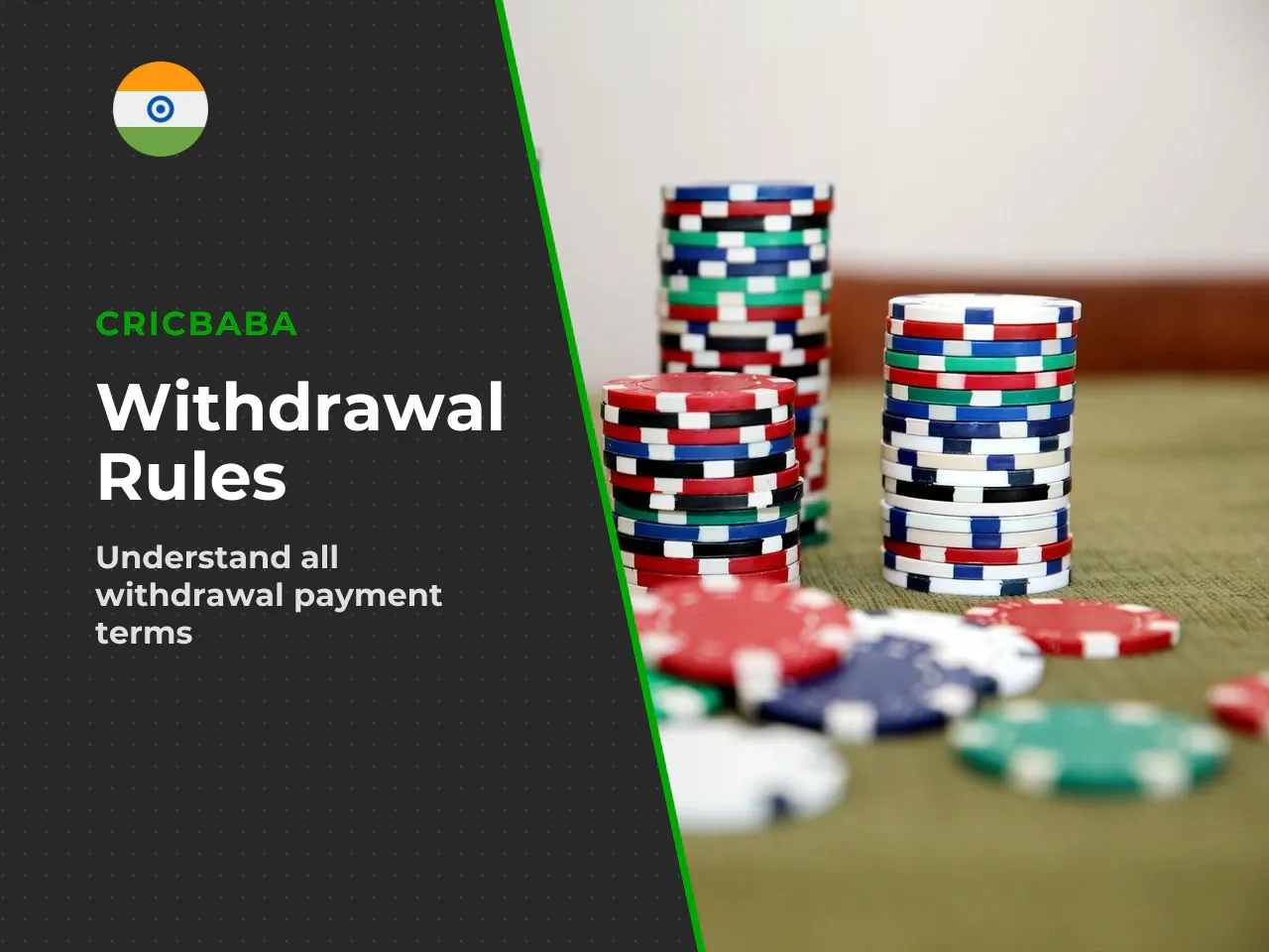 Minimum and maximum withdrawal amounts, plus